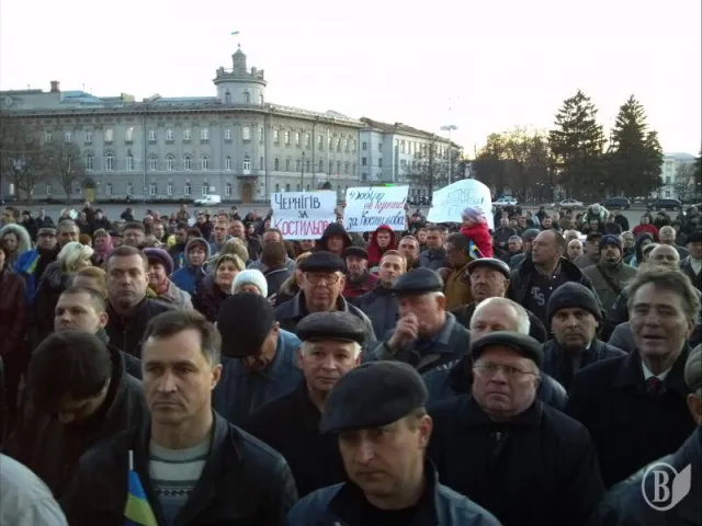 Вчора у Чернігові відбулось народне віче (Фоторепортаж) + (Відео) — фото 9